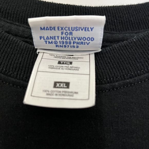 Planet Hollywood Las Vegas Vintage T Shirt Mens XXL Short Sleeve 1998 Rare VGC - Picture 5 of 8